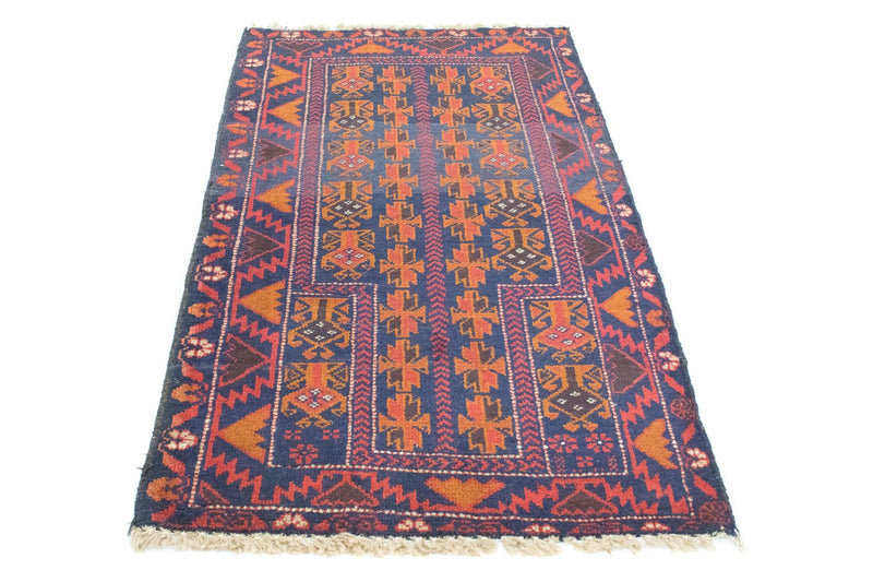 Baluch-tæppe - 133 x 83 cm - blå