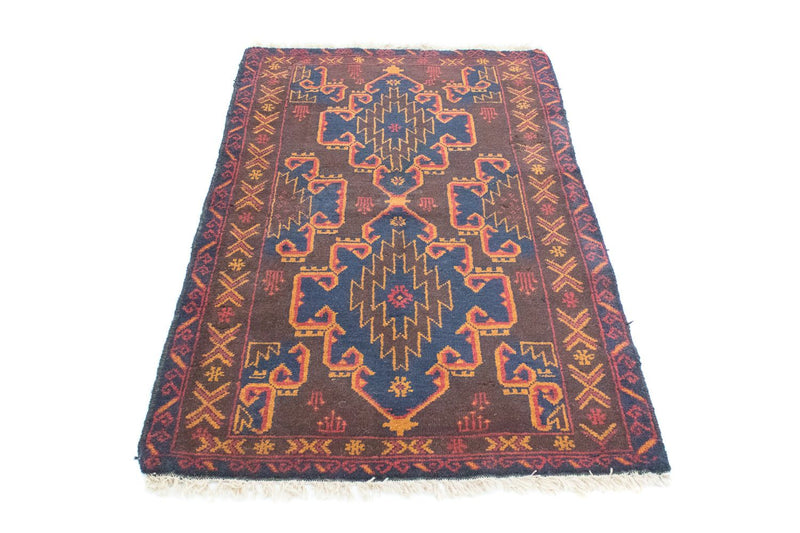 Baluch-tæppe - 131 x 87 cm - brun