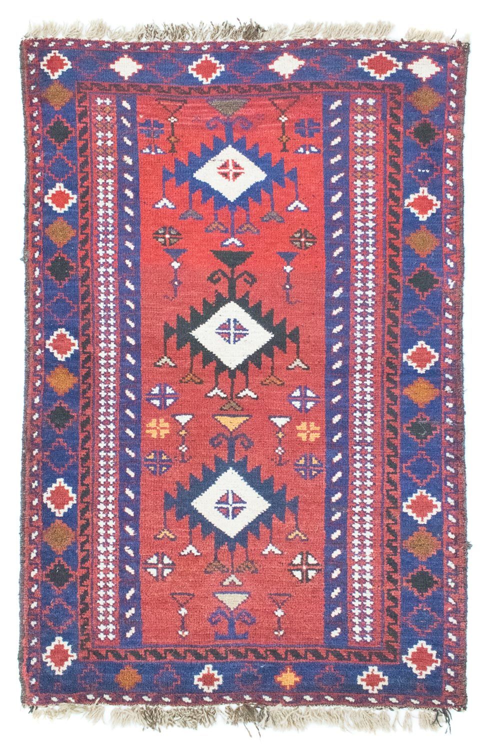 Baluch-tæppe - 128 x 77 cm - rød