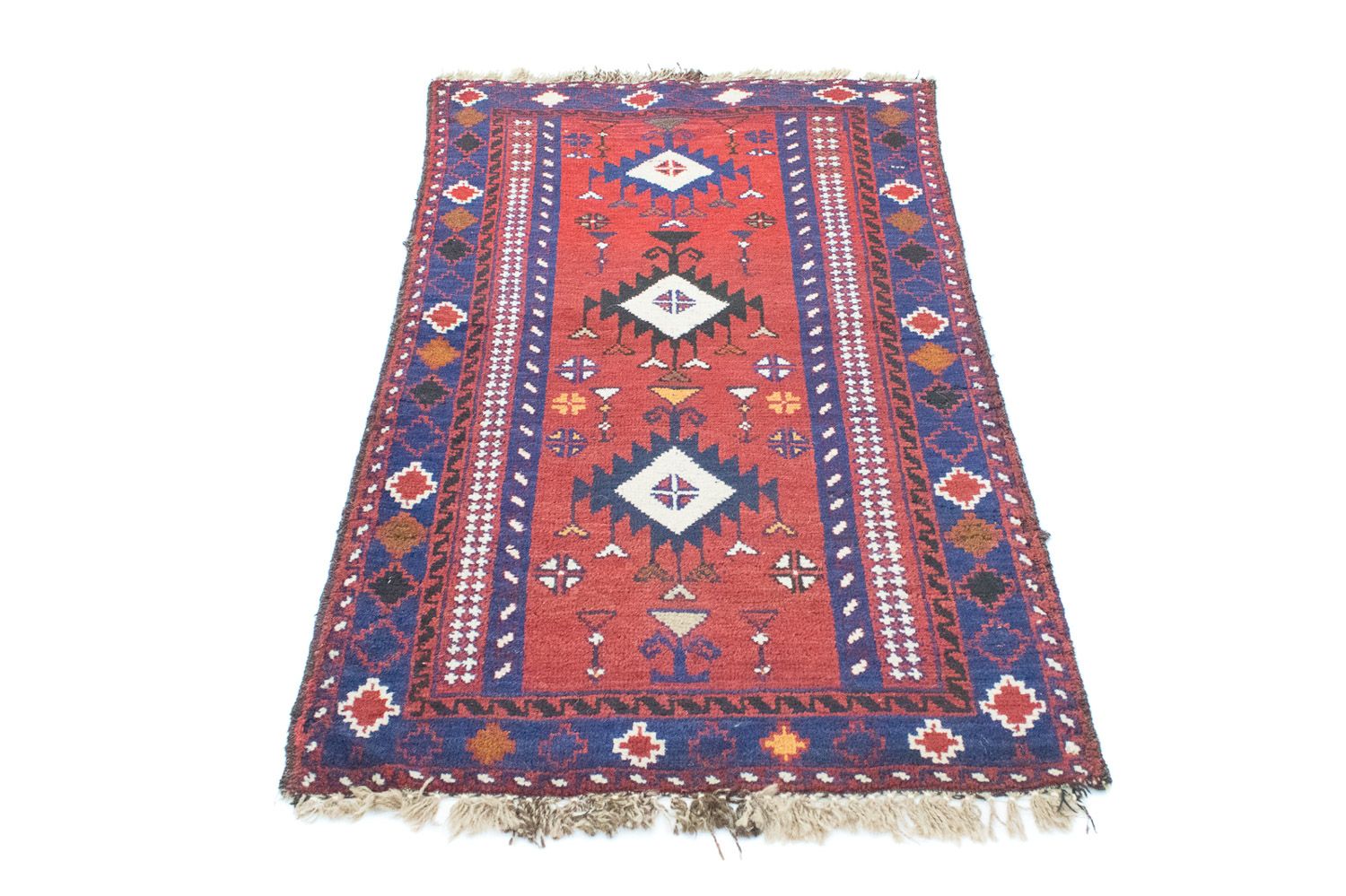 Baluch-tæppe - 128 x 77 cm - rød