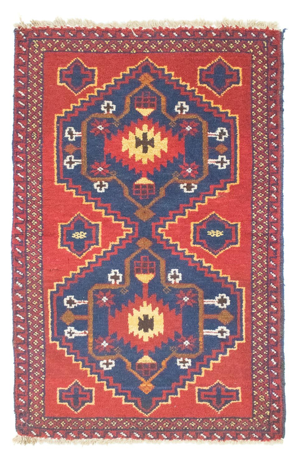 Baluch-tæppe - 124 x 77 cm - rød