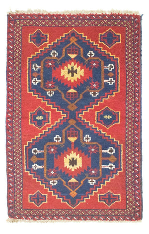 Baluch-tæppe - 124 x 77 cm - rød
