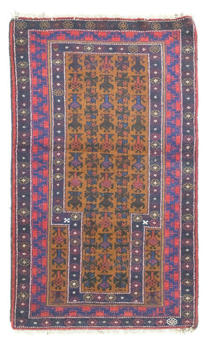 Baluch-tæppe - 140 x 76 cm - blå