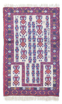 Baluch-tæppe - 129 x 77 cm - beige