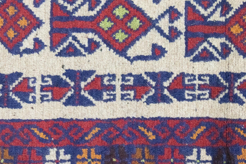 Baluch-tæppe - 129 x 77 cm - beige