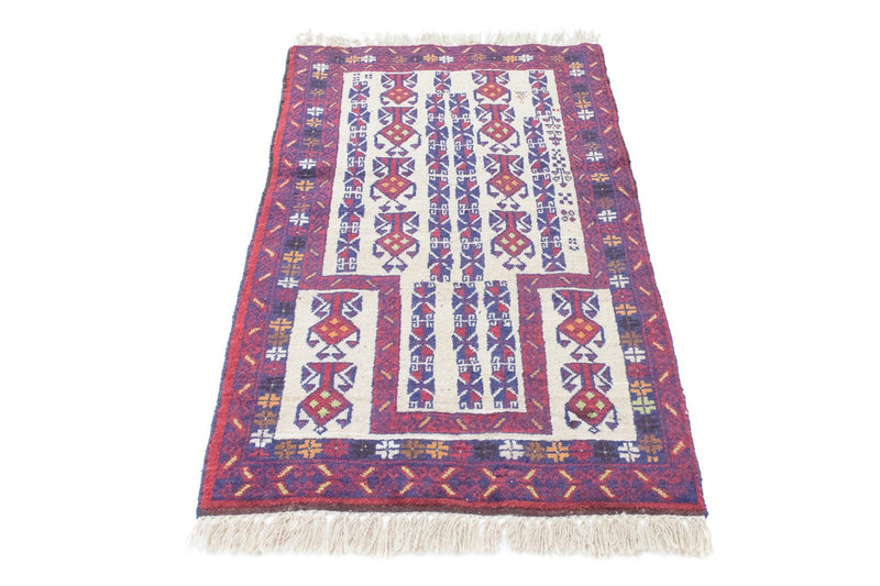 Baluch-tæppe - 129 x 77 cm - beige
