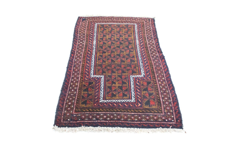 Baluch-tæppe - 136 x 83 cm - brun