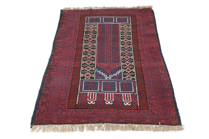 Baluch-tæppe - 131 x 85 cm - rød