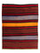 Kelim-tæppe - gammelt - 160 x 100 cm - flerfarvet