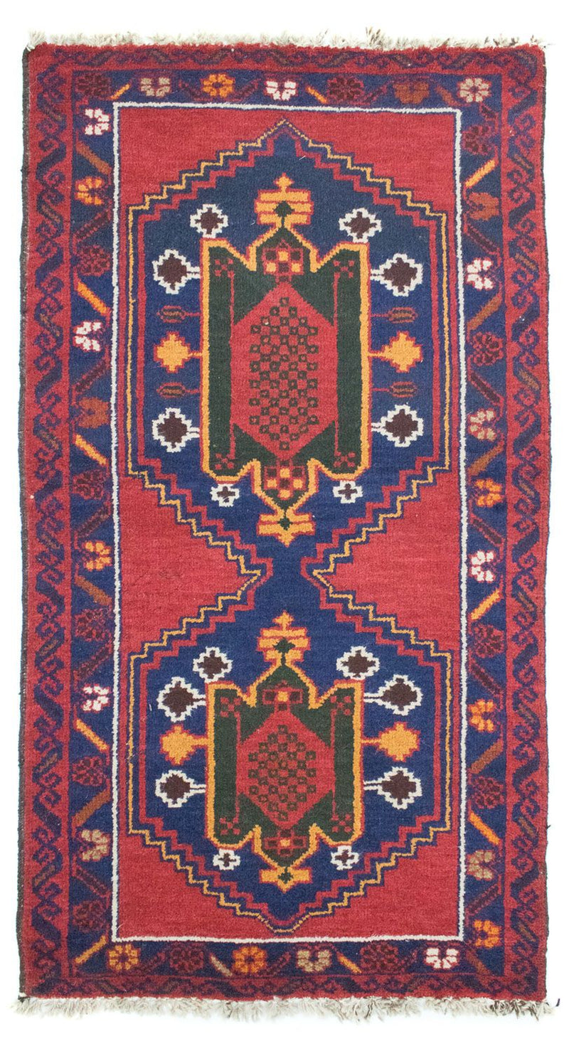 Baluch-tæppe - 140 x 75 cm - rød