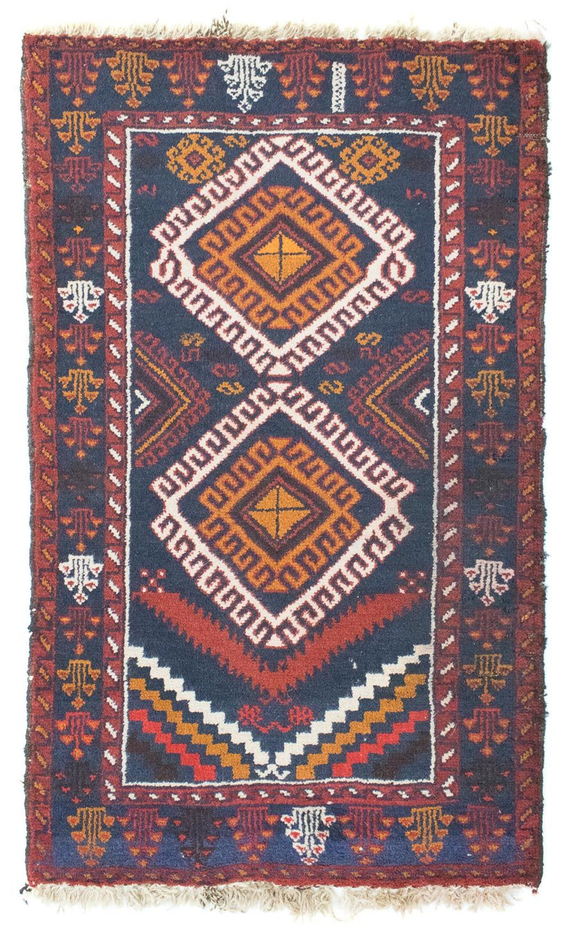 Baluch-tæppe - 130 x 76 cm - blå