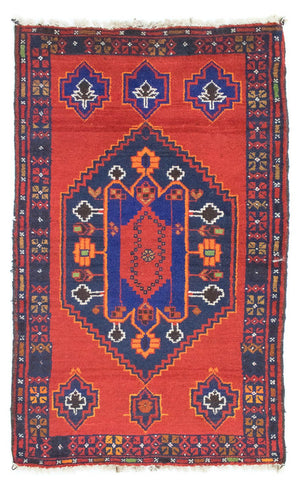Baluch-tæppe - 138 x 79 cm - orange