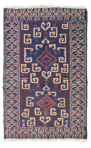 Baluch-tæppe - 130 x 80 cm - blå