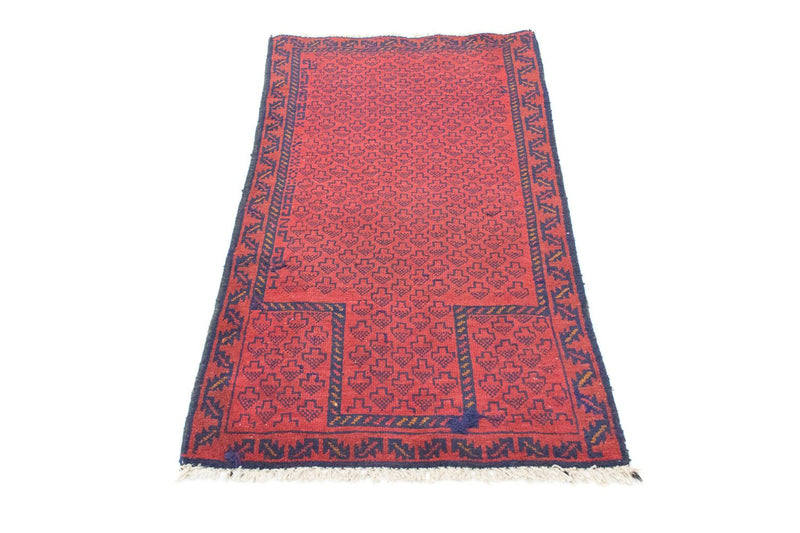 Baluch-tæppe - 129 x 75 cm - rød