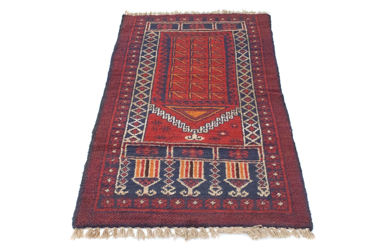 Baluch-tæppe - 125 x 73 cm - brun