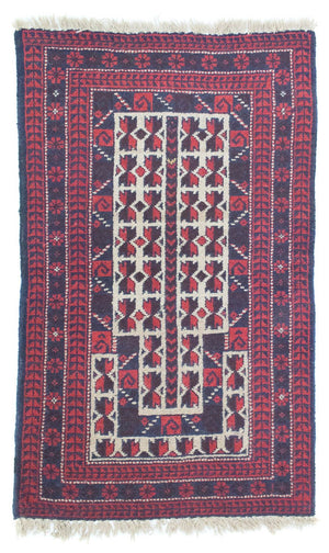 Baluch-tæppe - 118 x 70 cm - rød