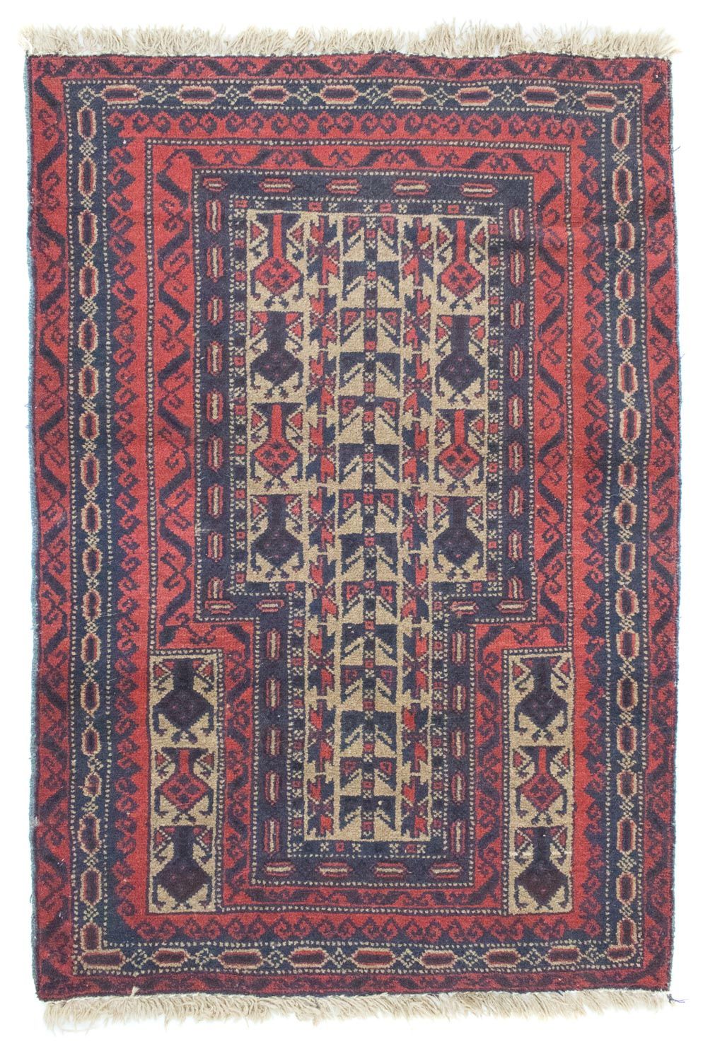 Baluch-tæppe - 121 x 81 cm - rød