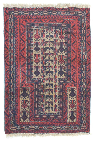 Baluch-tæppe - 121 x 81 cm - rød