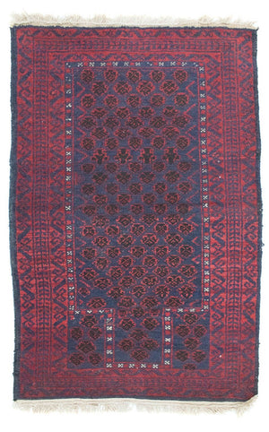 Baluch-tæppe - 124 x 77 cm - blå