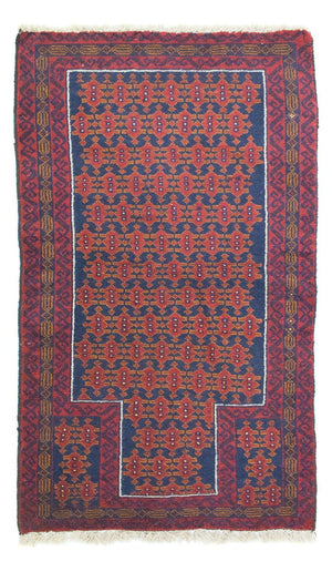 Baluch-tæppe - 132 x 78 cm - blå