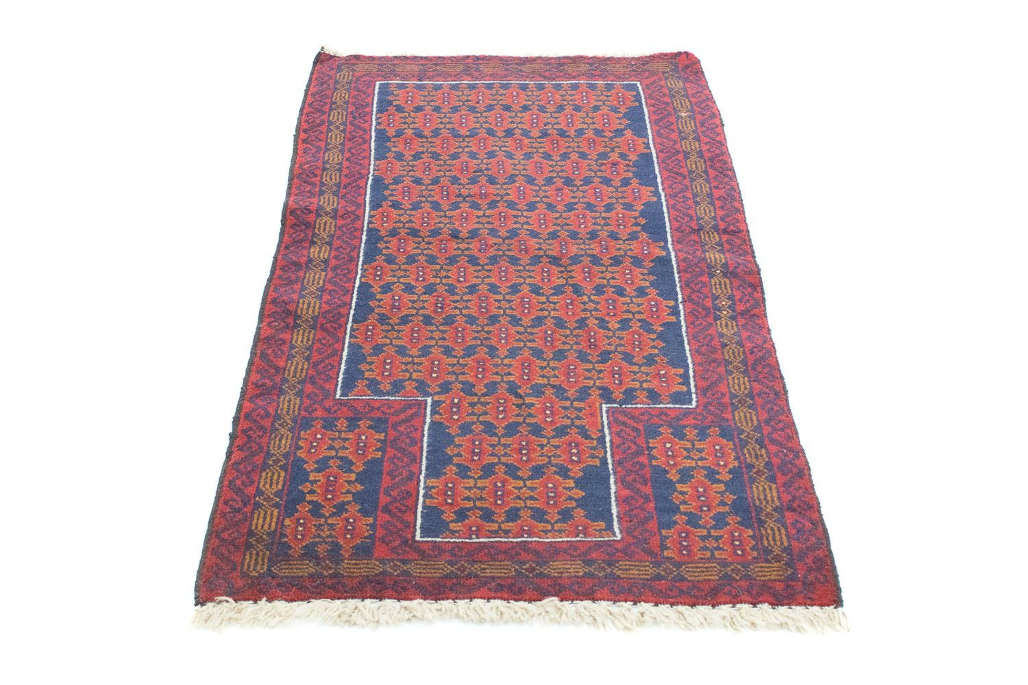 Baluch-tæppe - 132 x 78 cm - blå