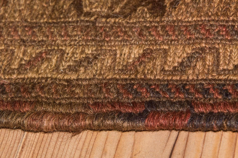 Kelim-tæppe - gammelt - 276 x 182 cm - brun