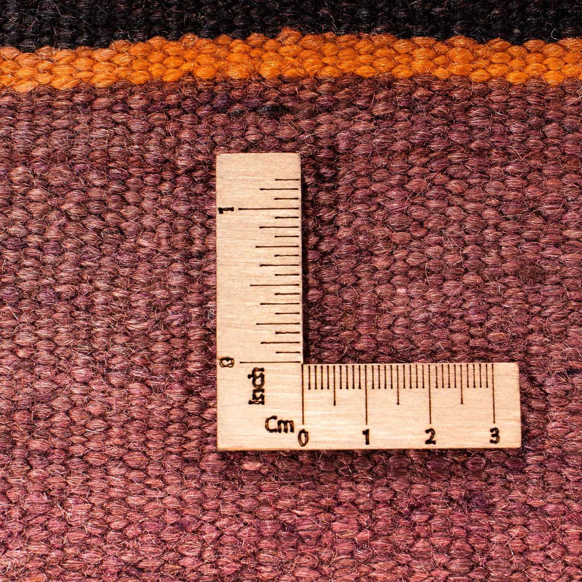 Kelim-tæppe - gammelt firkantet  - 145 x 140 cm - flerfarvet