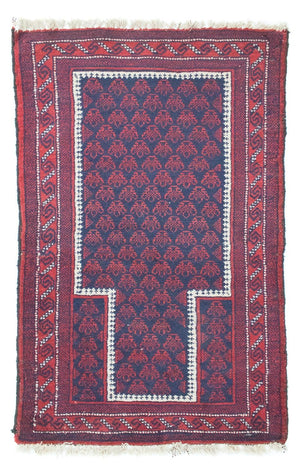 Baluch-tæppe - 136 x 80 cm - blå