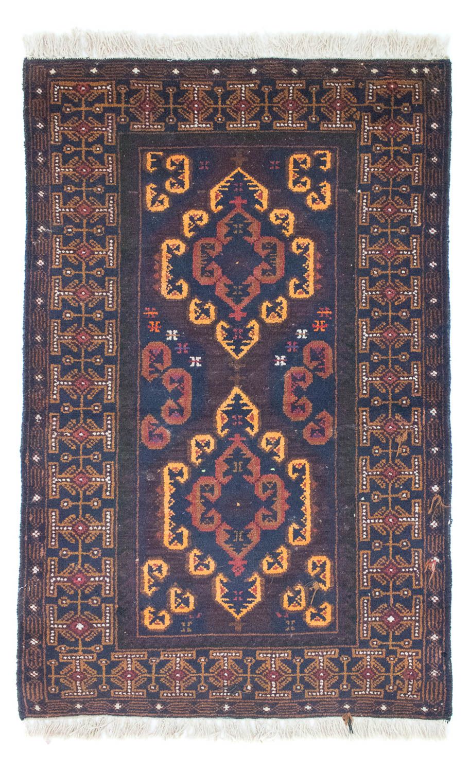 Baluch-tæppe - 134 x 81 cm - brun