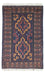 Baluch-tæppe - 134 x 81 cm - brun