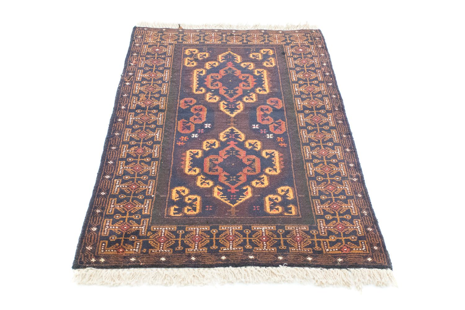 Baluch-tæppe - 134 x 81 cm - brun