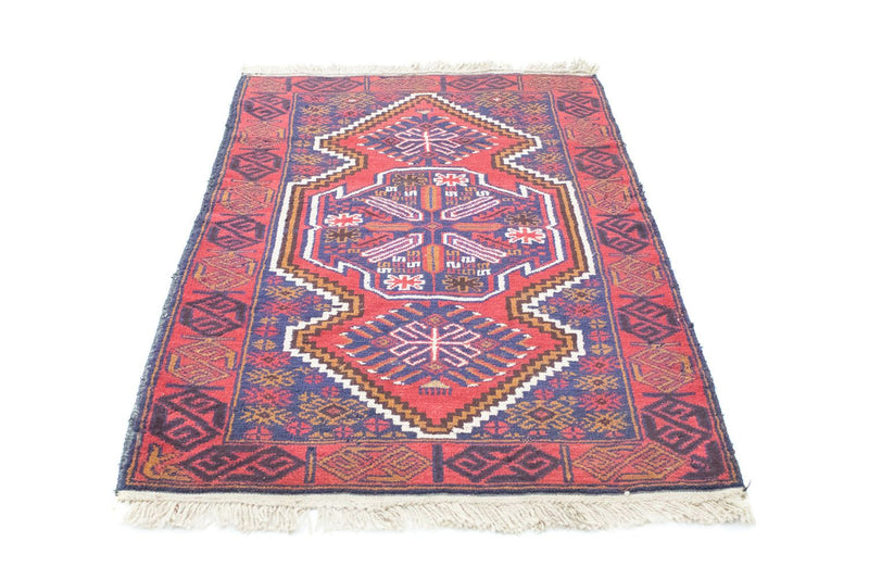 Baluch-tæppe - 128 x 84 cm - rød