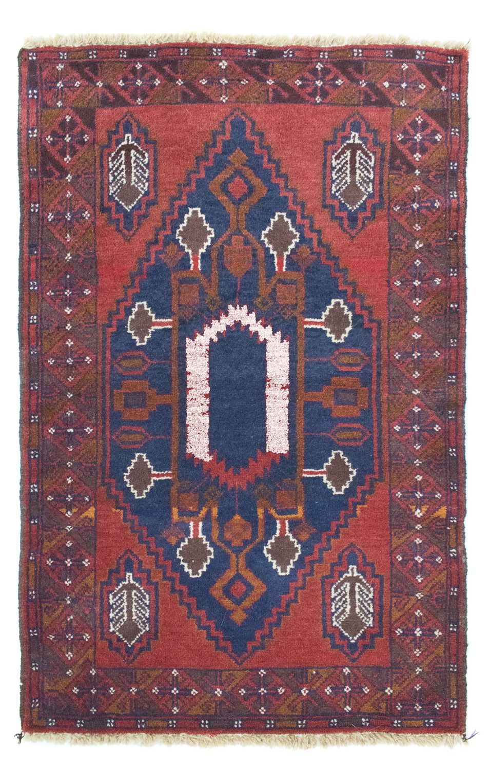 Baluch-tæppe - 131 x 82 cm - blå