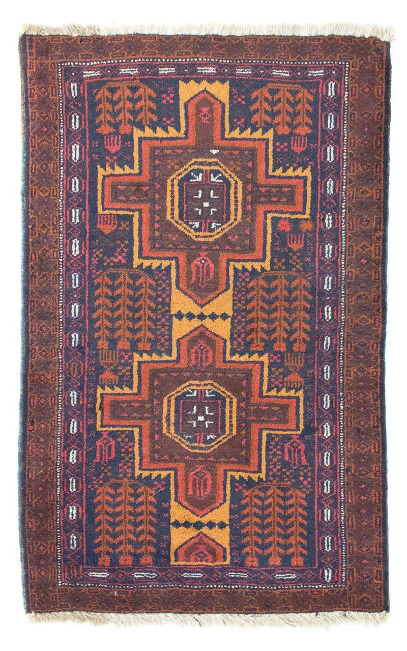 Baluch-tæppe - 133 x 82 cm - blå