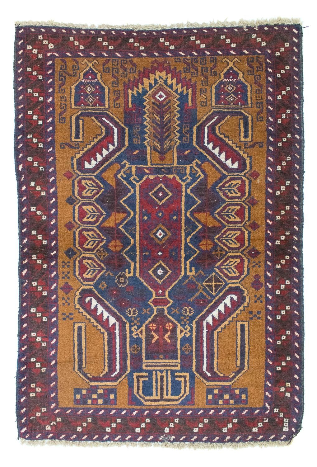 Baluch-tæppe - 136 x 89 cm - blå