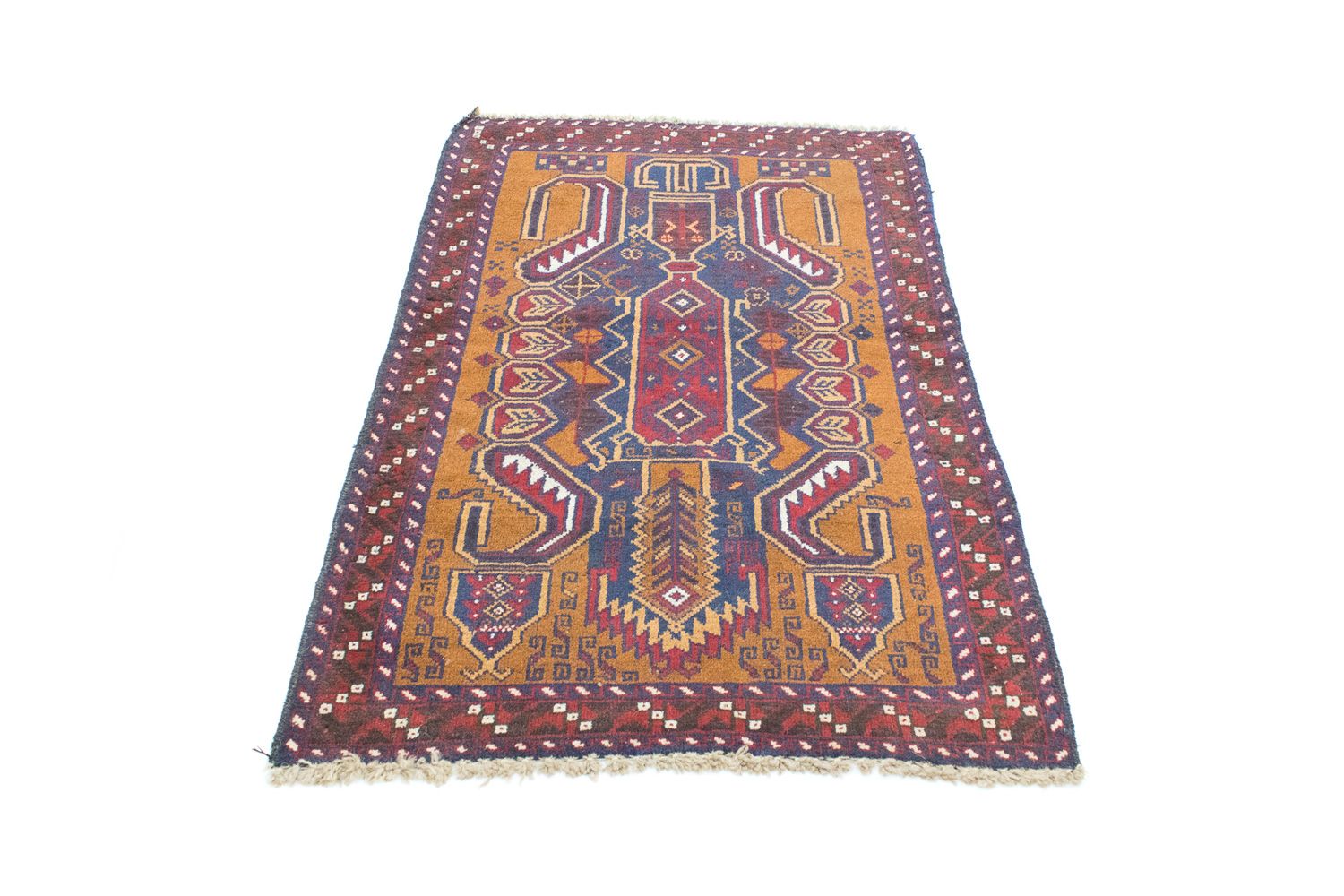 Baluch-tæppe - 136 x 89 cm - blå