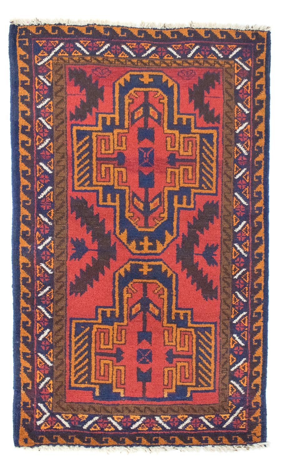 Baluch-tæppe - 134 x 75 cm - rød
