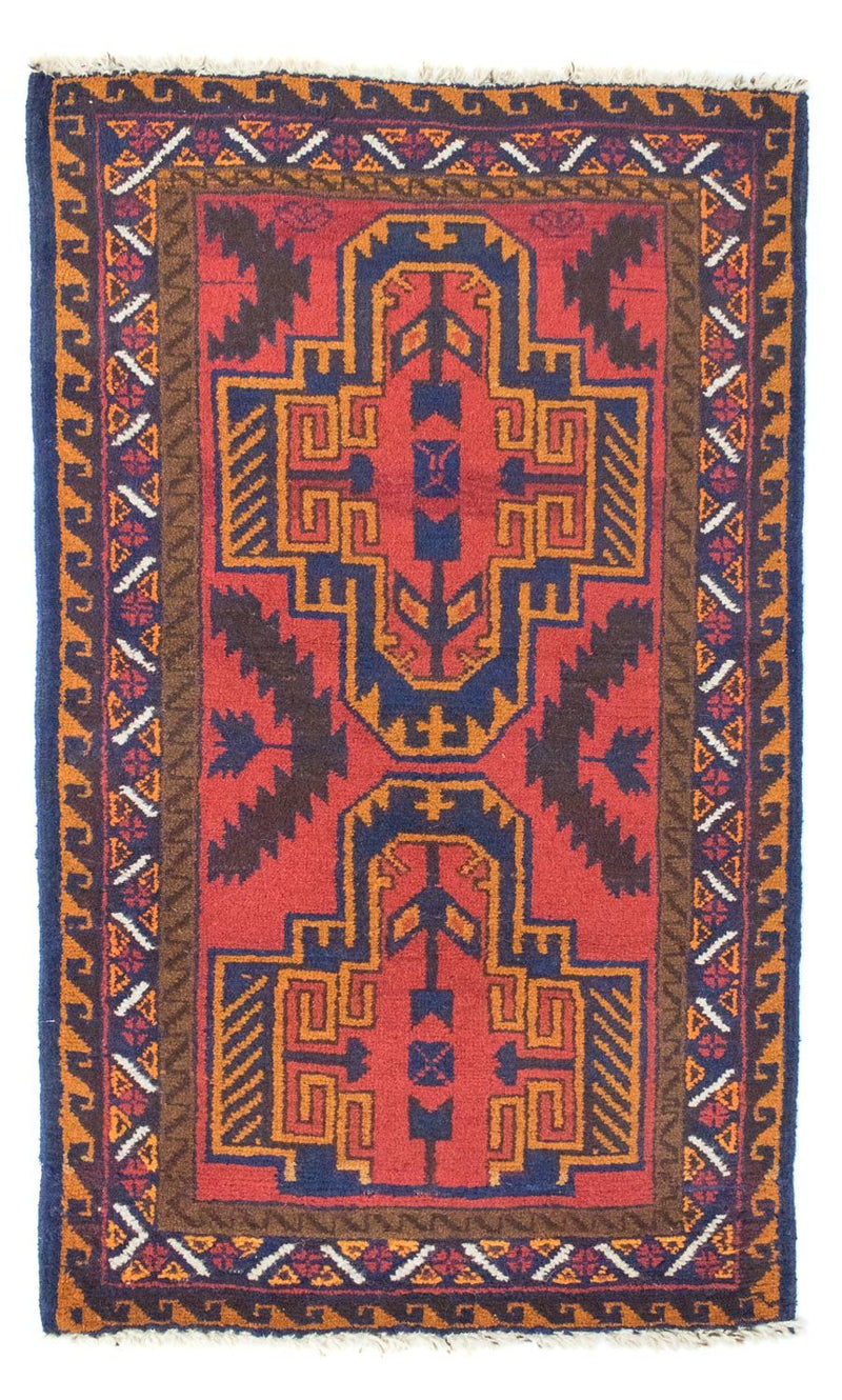 Baluch-tæppe - 134 x 75 cm - rød