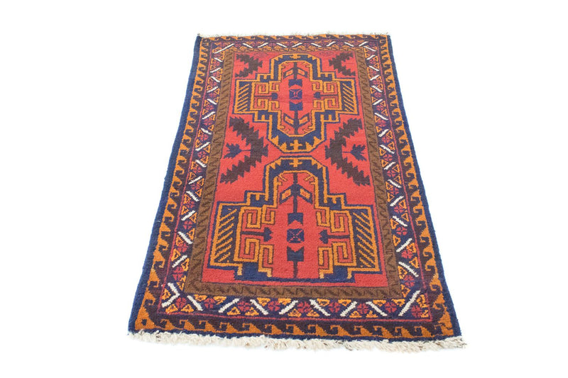 Baluch-tæppe - 134 x 75 cm - rød