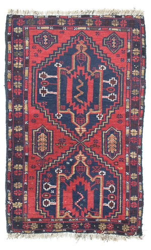 Baluch-tæppe - 127 x 77 cm - blå
