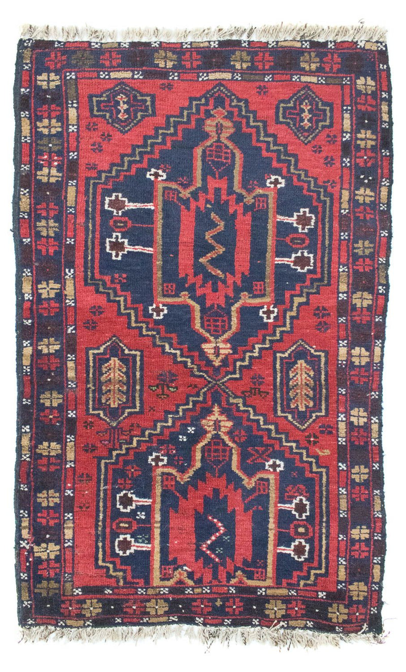 Baluch-tæppe - 127 x 77 cm - blå