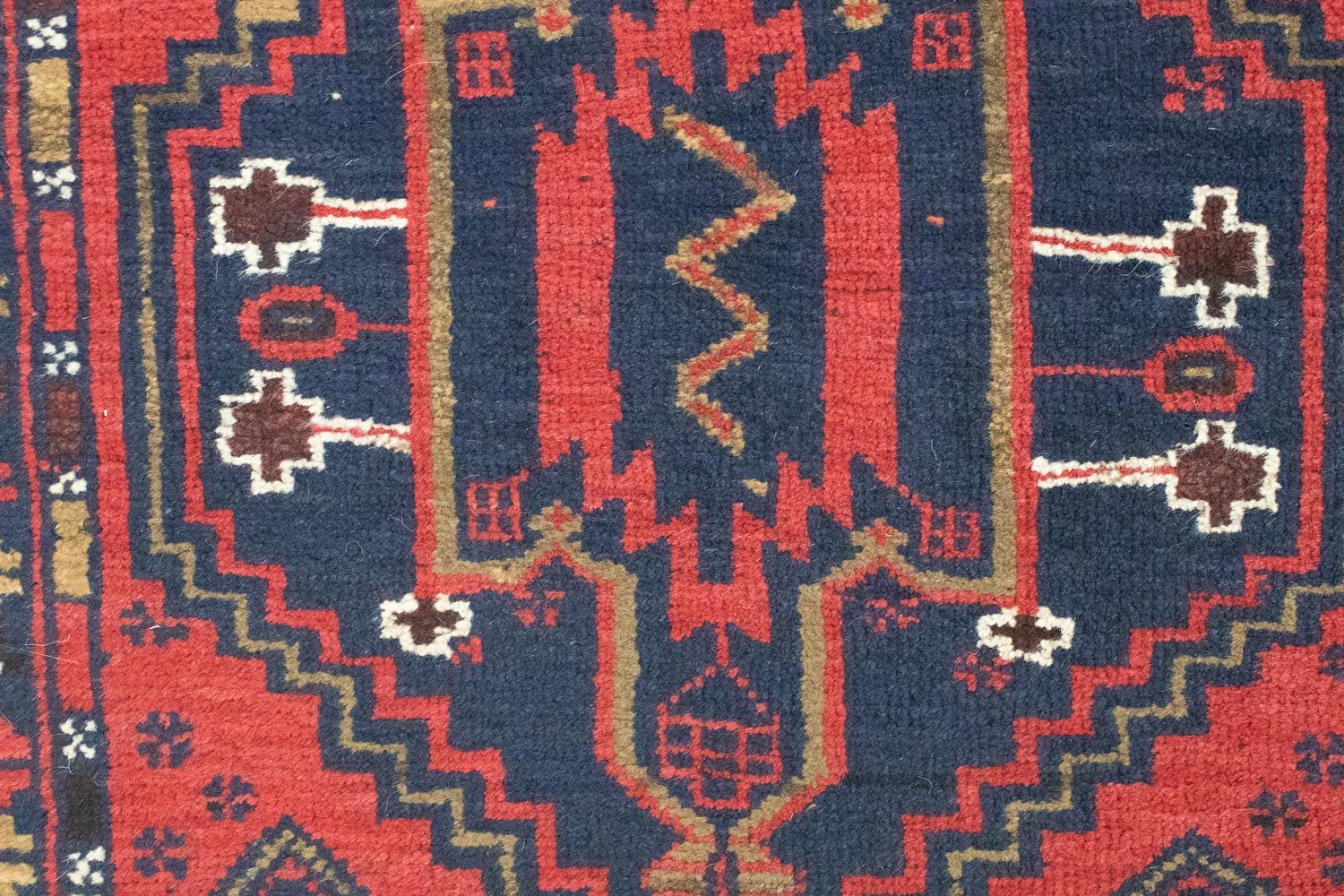 Baluch-tæppe - 127 x 77 cm - blå
