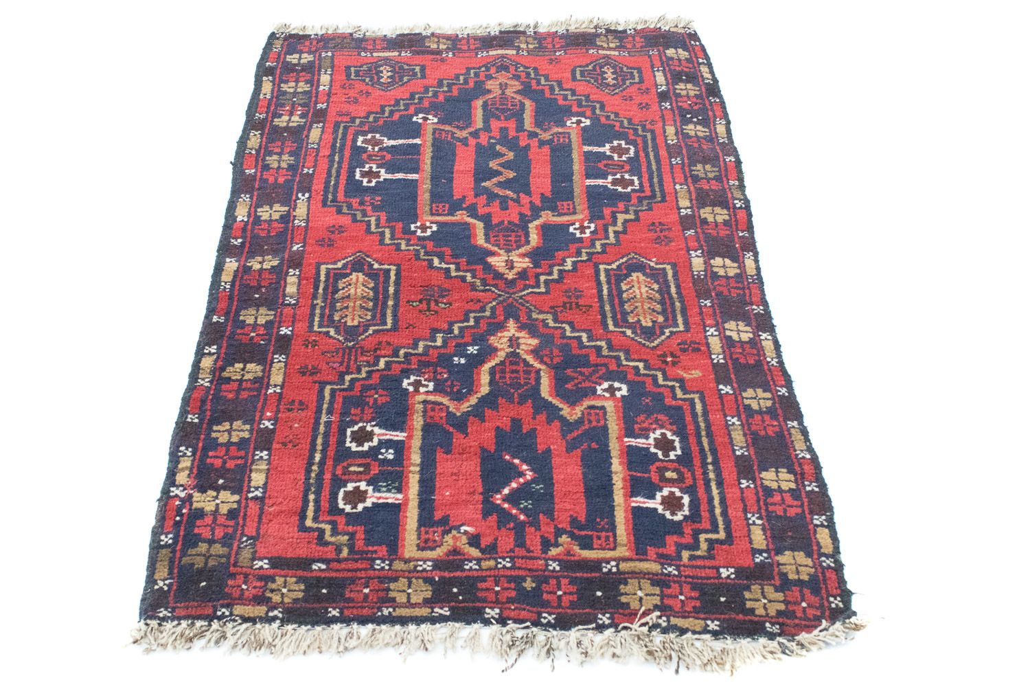 Baluch-tæppe - 127 x 77 cm - blå