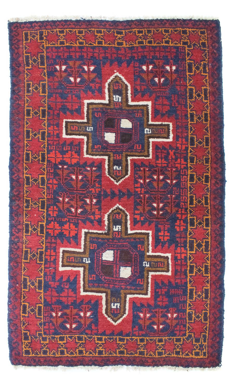 Baluch-tæppe - 124 x 76 cm - blå