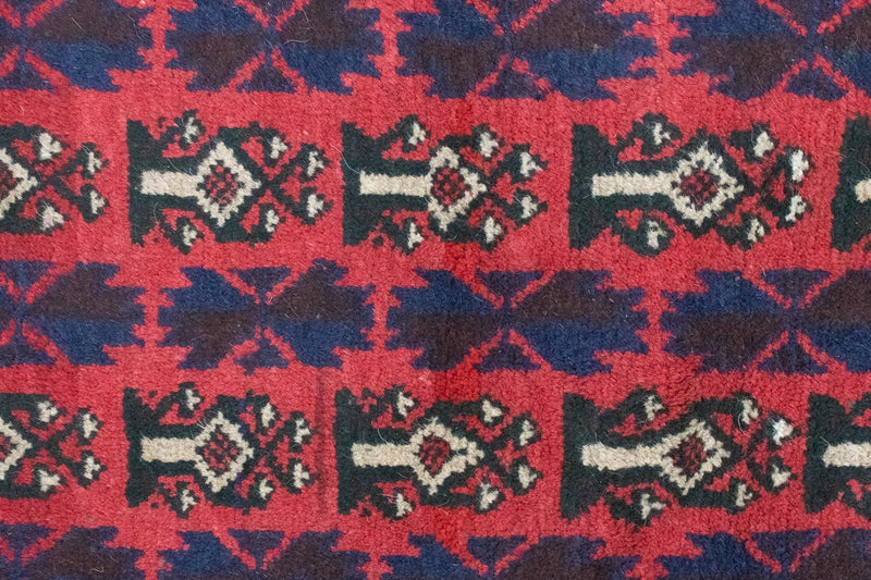 Baluch-tæppe - 126 x 73 cm - rød