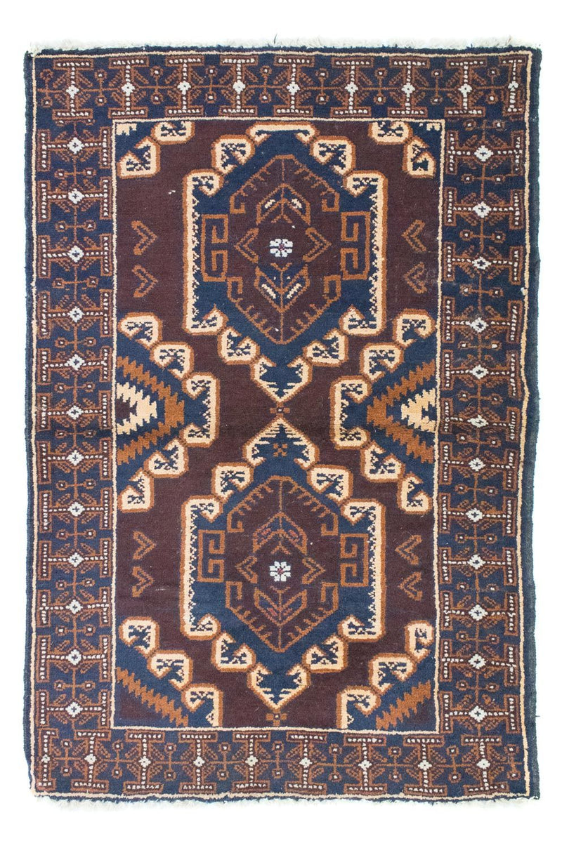 Baluch-tæppe - 132 x 85 cm - brun