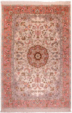 Persisk tæppe - Tabriz - Royal - 298 x 200 cm - pink