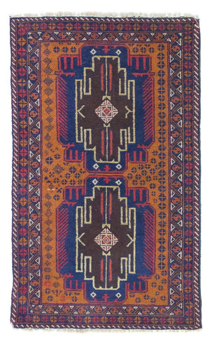 Baluch-tæppe - 139 x 80 cm - orange