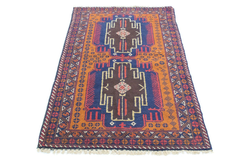 Baluch-tæppe - 139 x 80 cm - orange