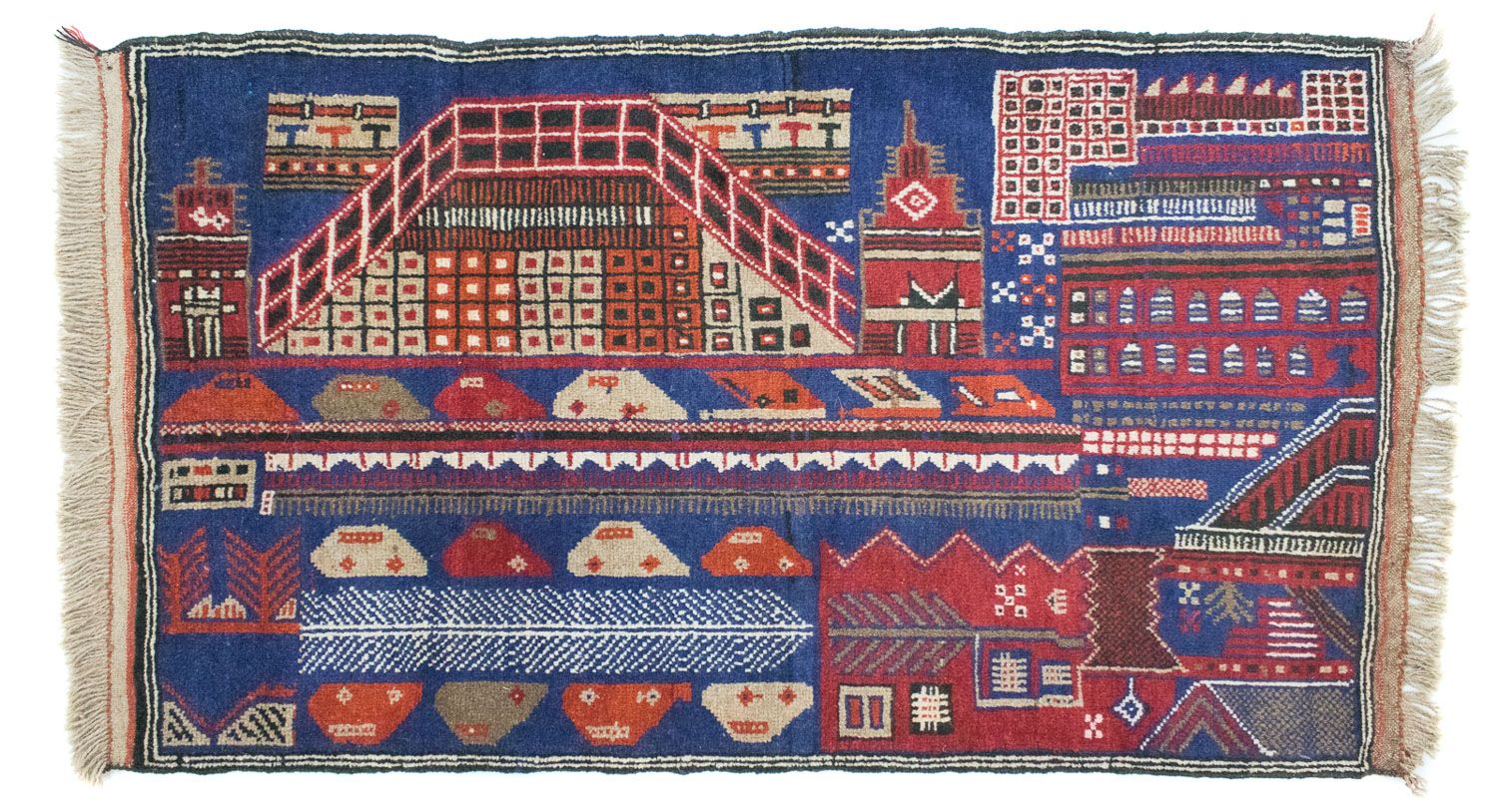 Baluch-tæppe - 150 x 91 cm - flerfarvet